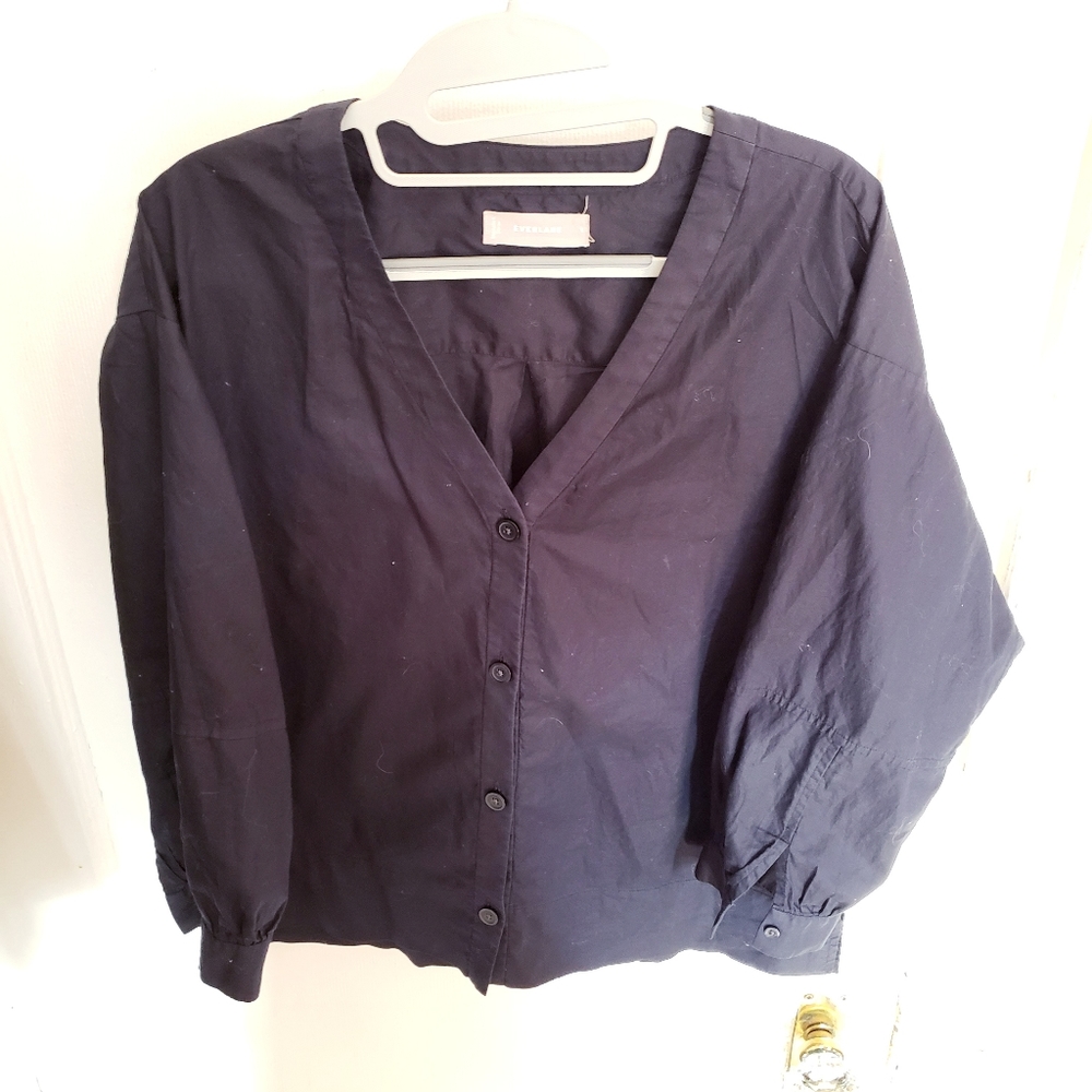Everlane Silky Cotton Latern Top